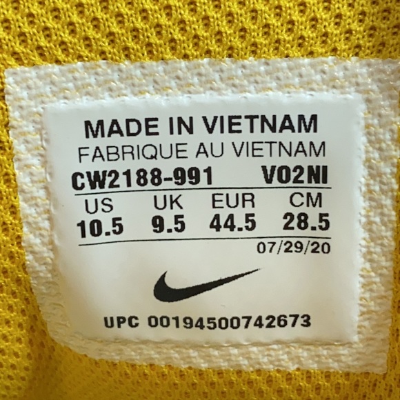 Nike Air Max 95 ‘Nike By You’ Yellow/Orange/White CW2188-991 Men’s Size 10.5 - Picture 12 of 12